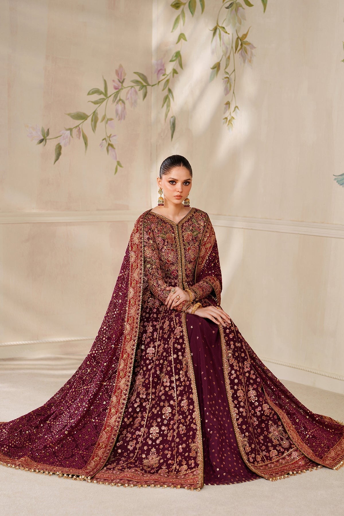 Baroque - Embroidered Chiffon Ch14-05 Stitched