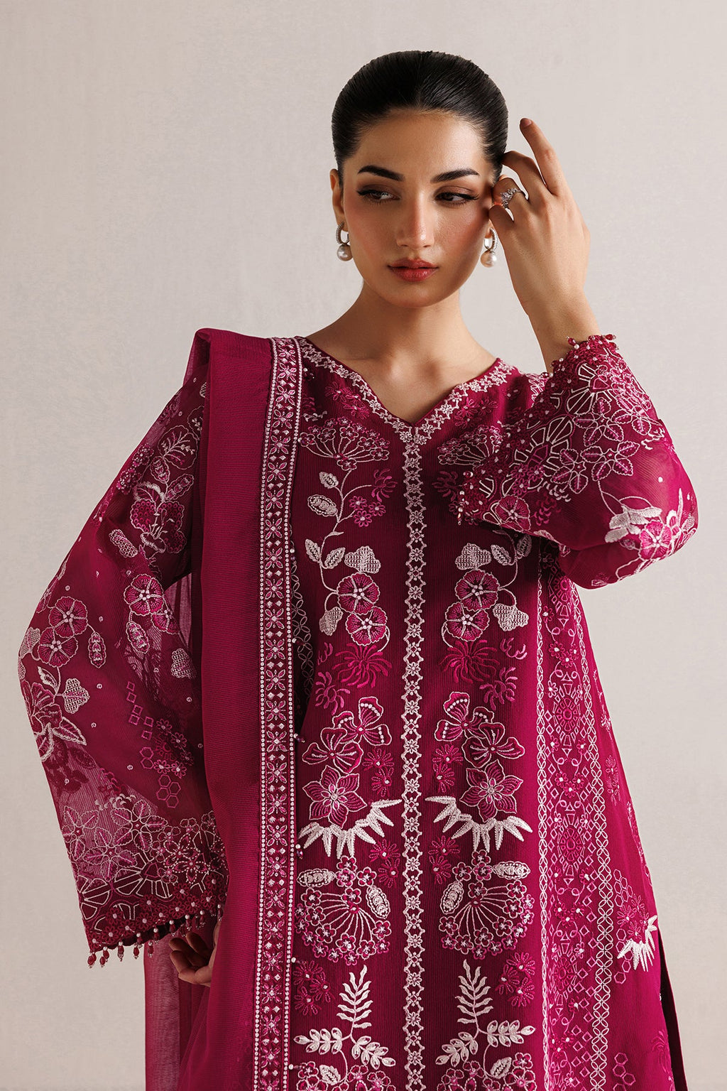 Baroque - Embroidered Cotton Net SF-4511