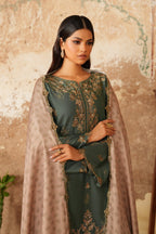 Iznik - Ipf-05 Embroidered Printed Linen