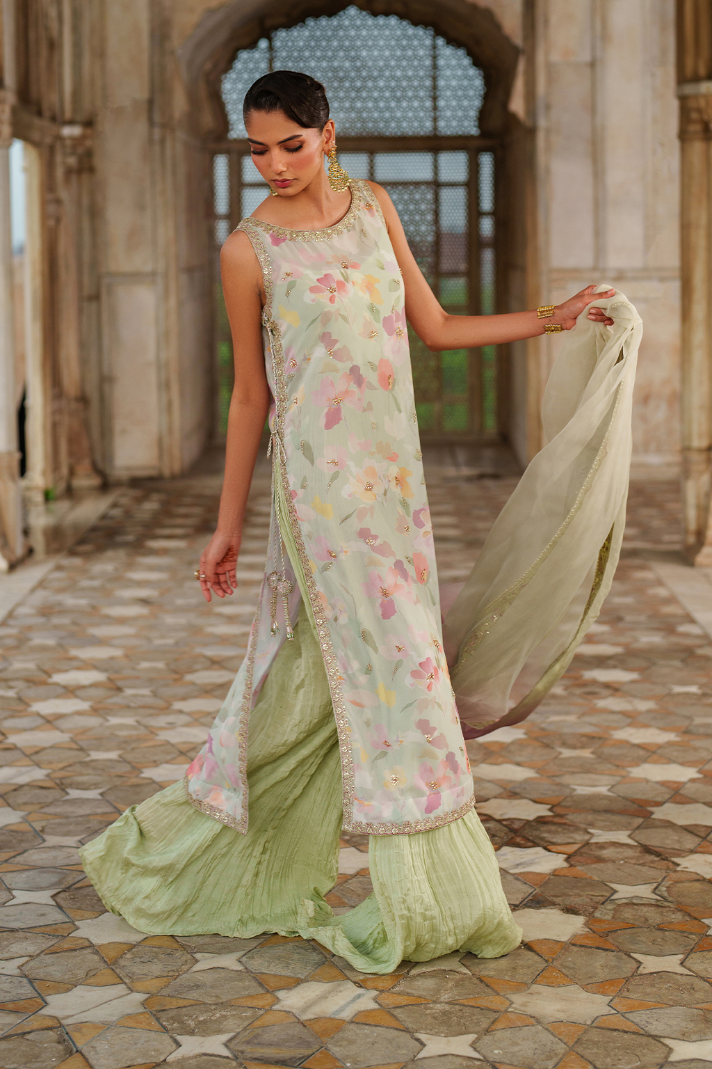 Iznik - Ue-549  Printed Chiffon