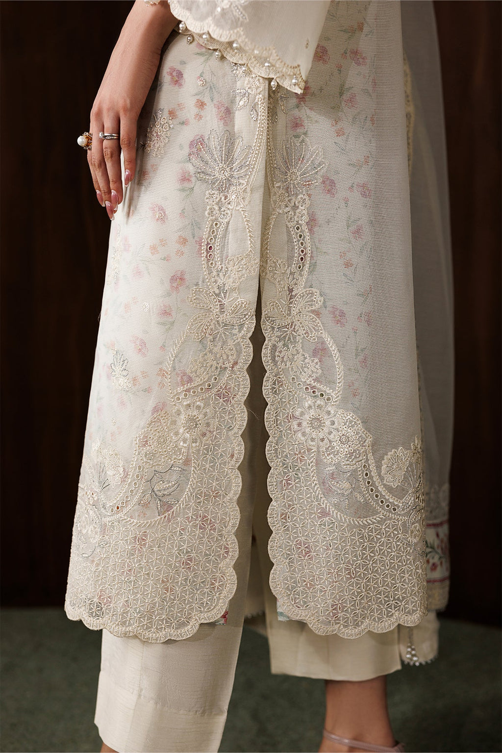 Baroque - Embroidered Cotton Net UF-4440