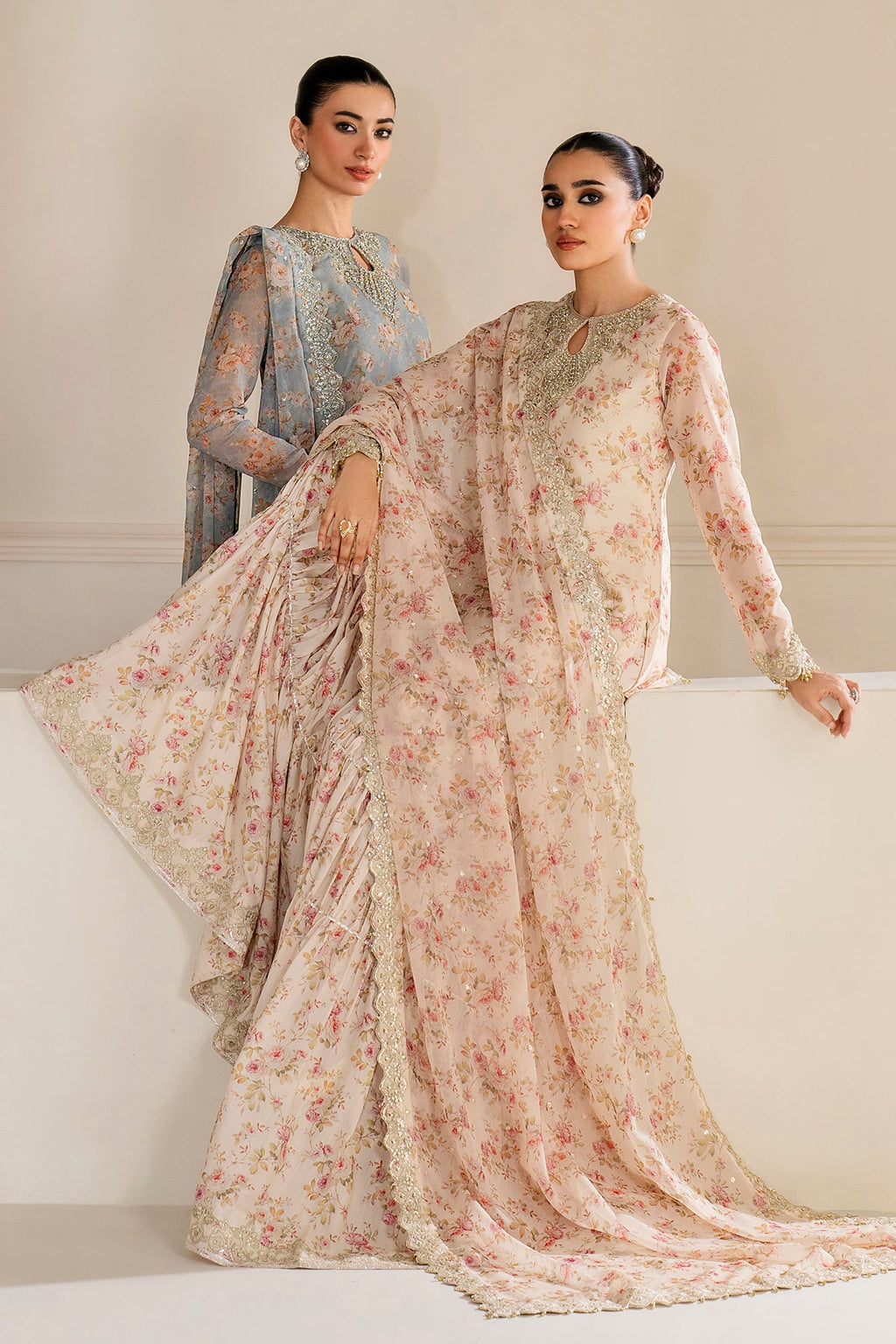 Baroque - Embroidered Chiffon UF-4165
