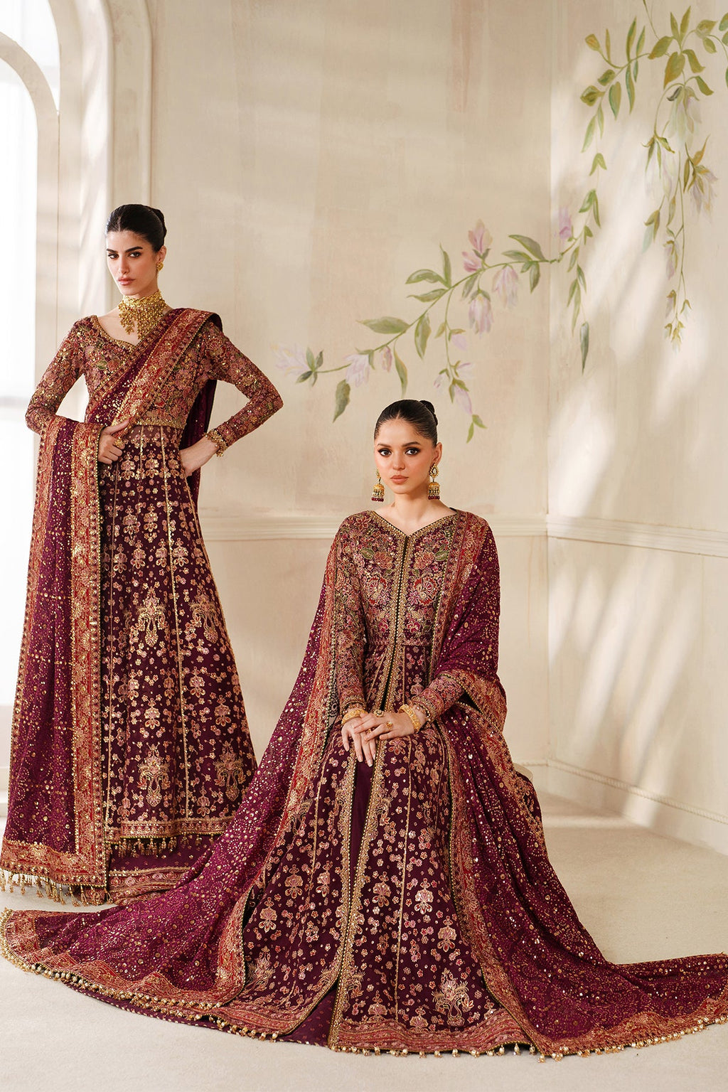 Baroque - Embroidered Chiffon Ch14-05 Stitched