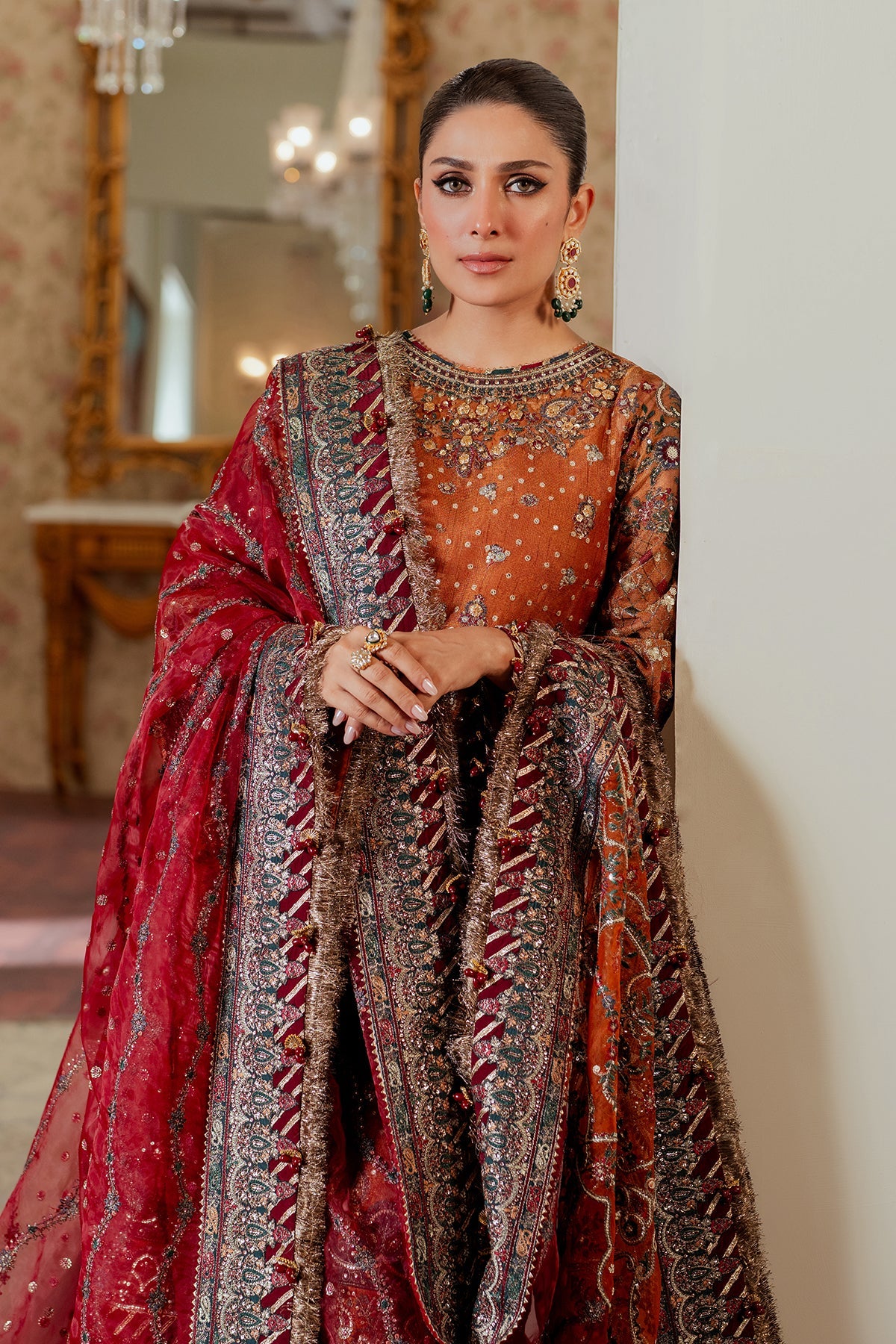 Baroque - Embroidered Net Ch13-01 Stitched