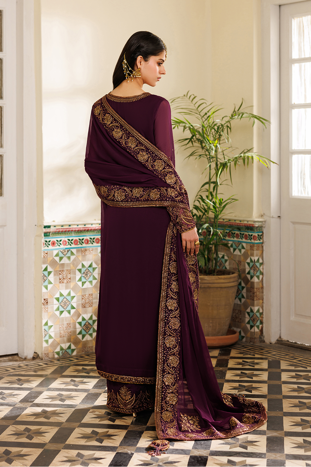 Iznik - Cc-95 Embroidered Chiffon
