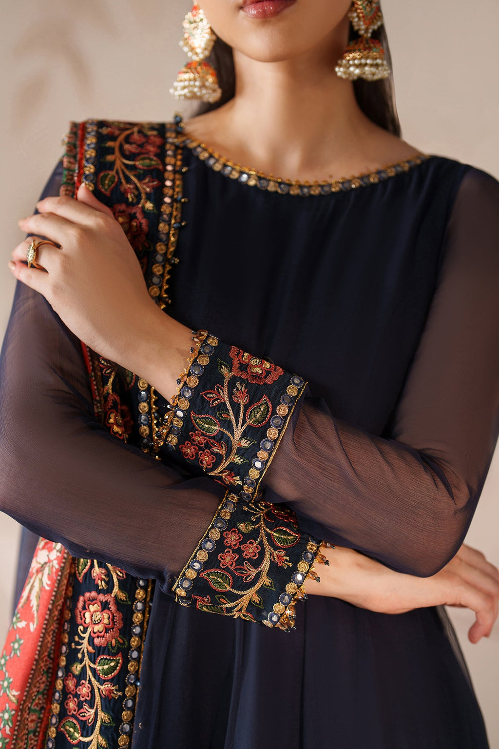 Baroque - Embroidered Chiffon PR-1203