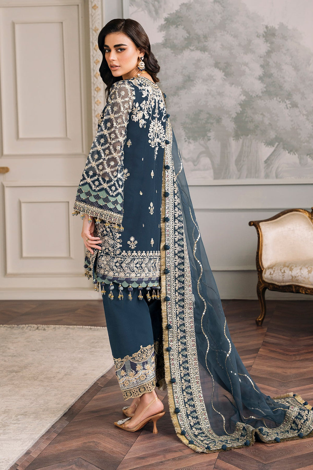 Baroque - Embroidered Chiffon Ch12-01 Stitched