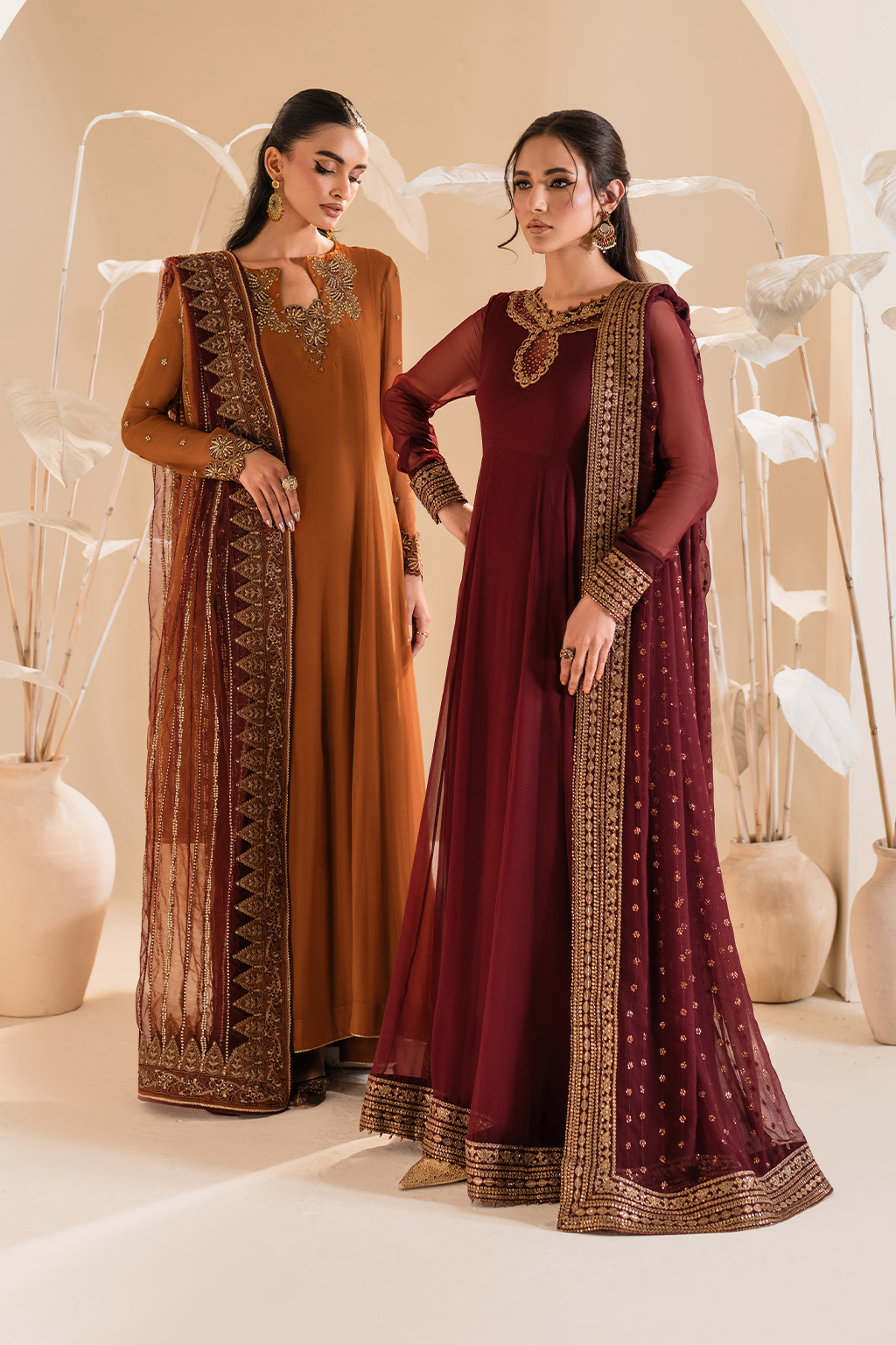 Iznik - Ip-285 Embroidered Chiffon