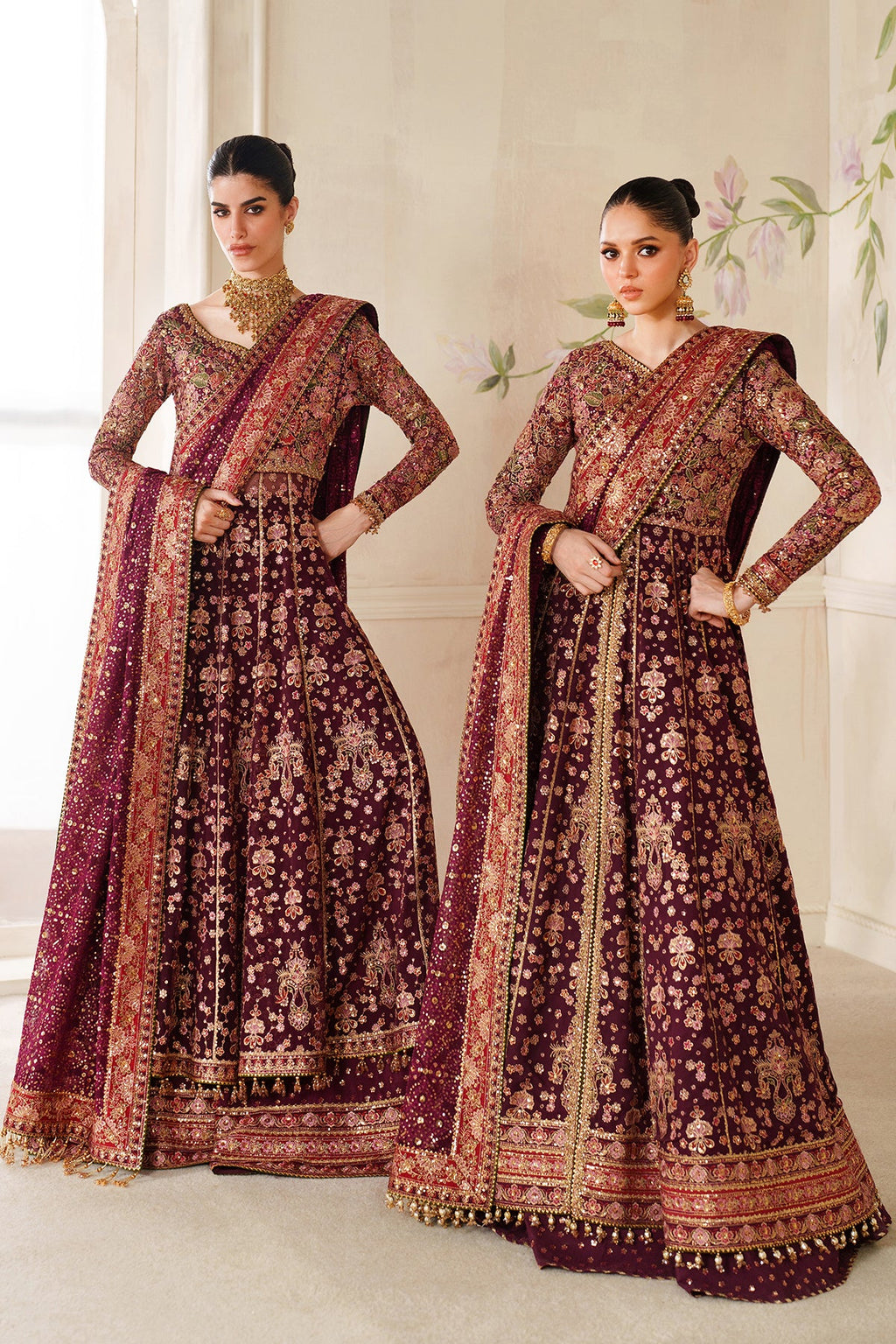 Baroque - Embroidered Chiffon Ch14-05 Stitched
