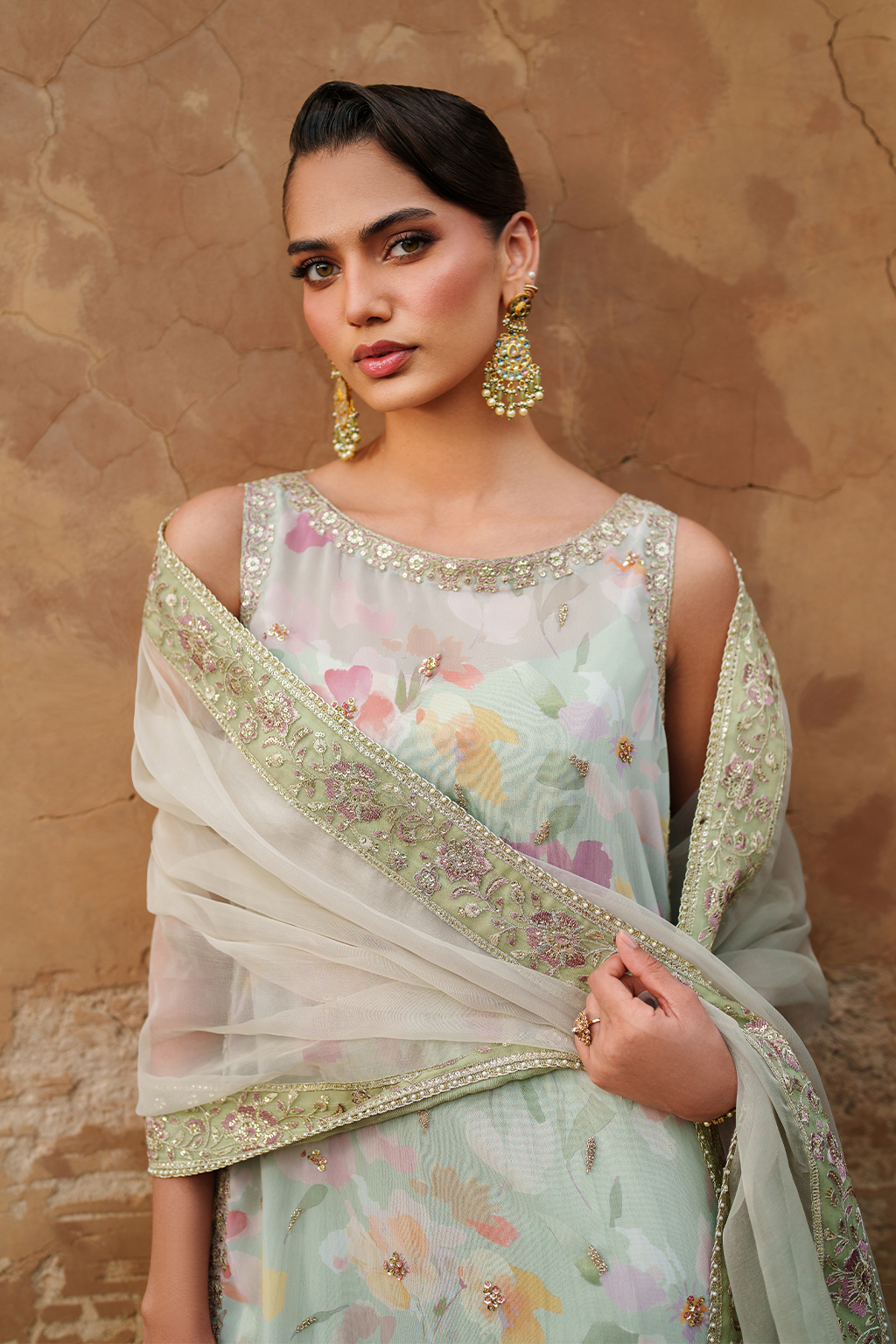 Iznik - Ue-549  Printed Chiffon