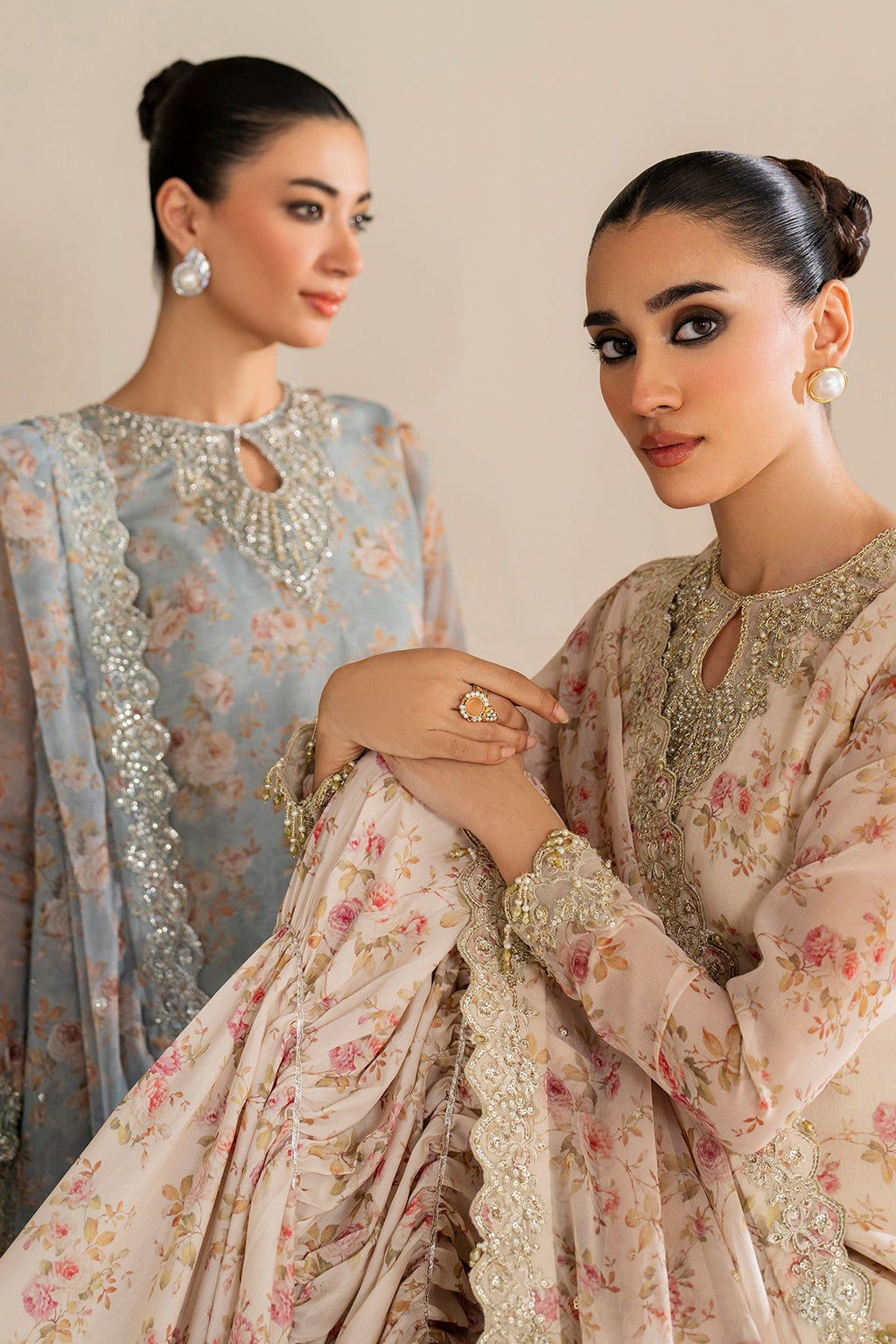 Baroque - Embroidered Chiffon UF-4165