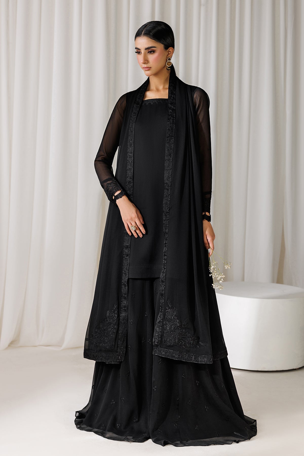 Baroque - Plain Chiffon Dupatta-108