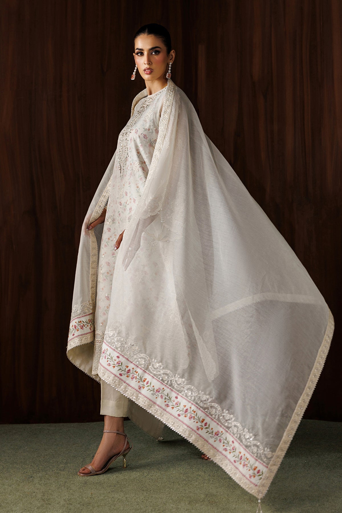 Baroque - Embroidered Cotton Net UF-4440