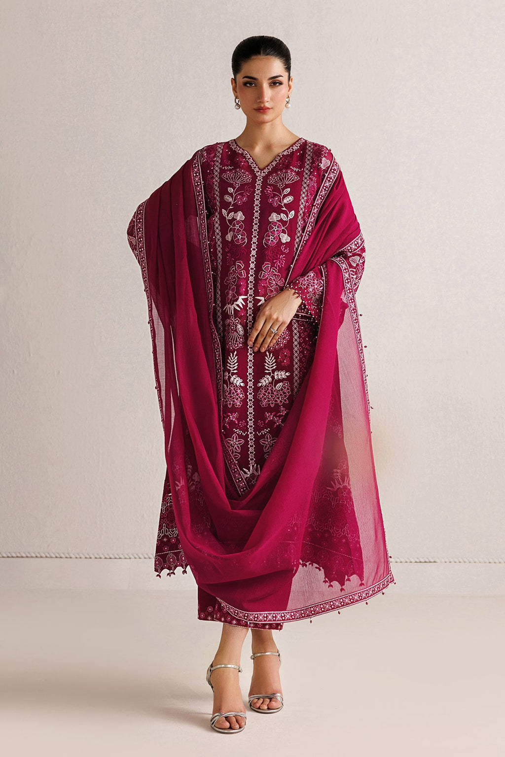 Baroque - Embroidered Cotton Net SF-4511