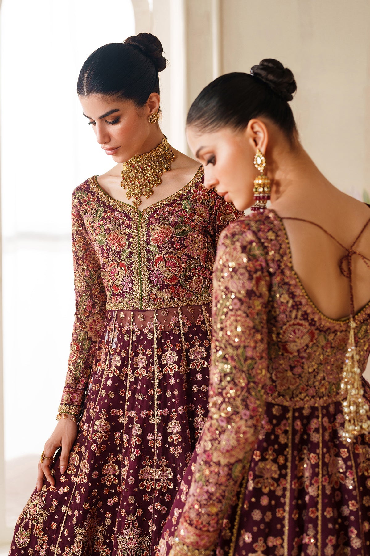 Baroque - Embroidered Chiffon Ch14-05 Stitched