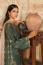 Iznik - Ipf-05 Embroidered Printed Linen