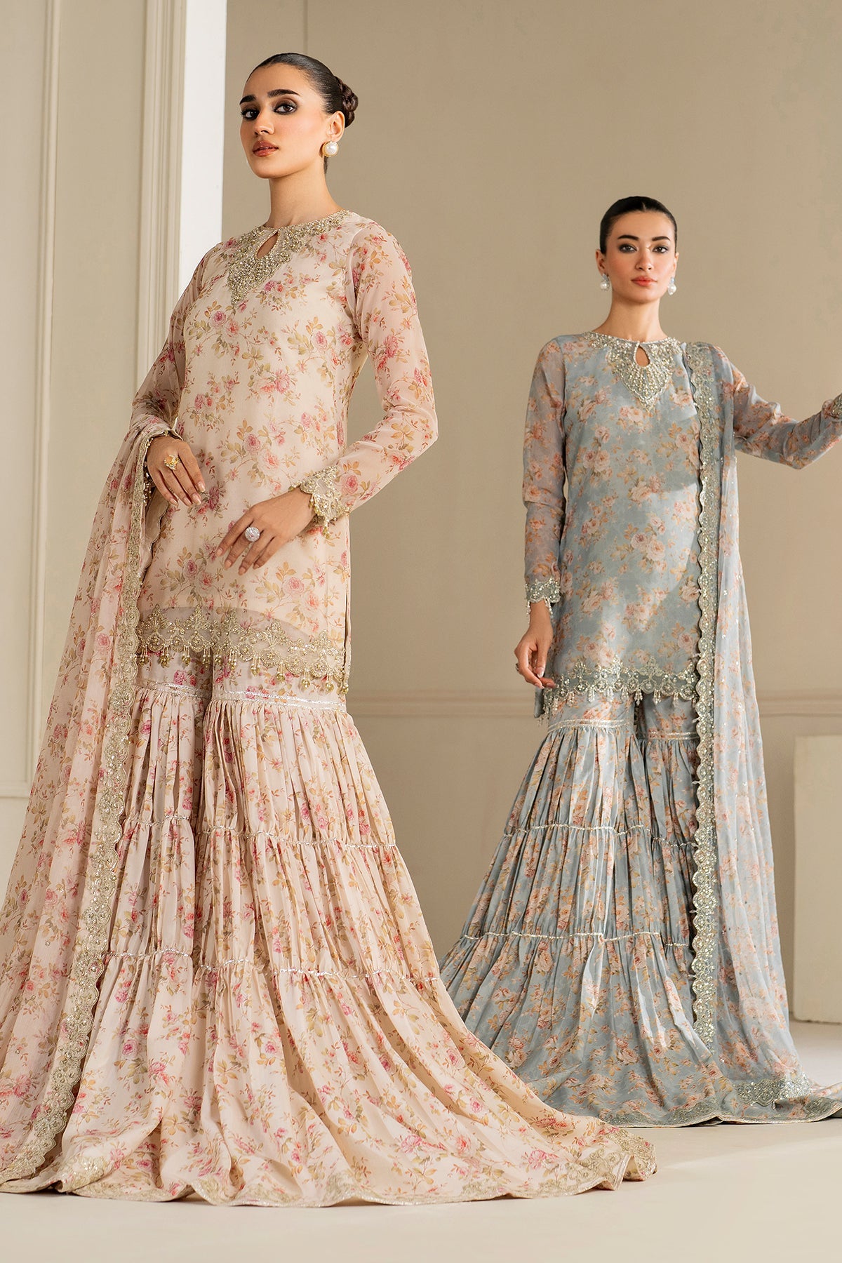 Baroque - Embroidered Chiffon UF-4165