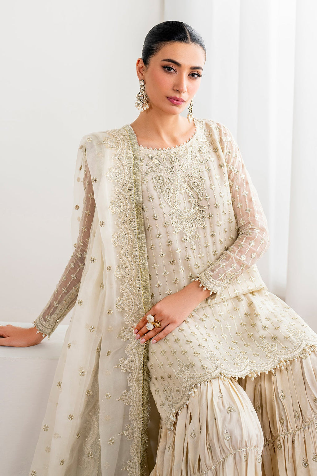 Baroque - Embroidered Chiffon UF-687