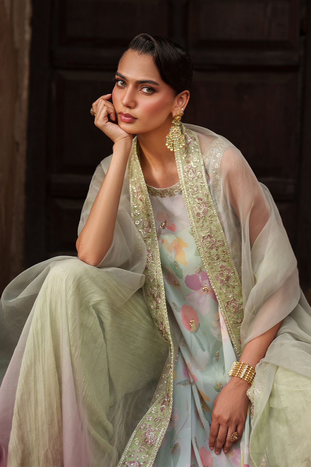 Iznik - Ue-549  Printed Chiffon
