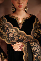 Iznik - Iv-62 Embroidered Velvet