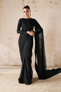 Baroque - Plain Chiffon Saree En-1219