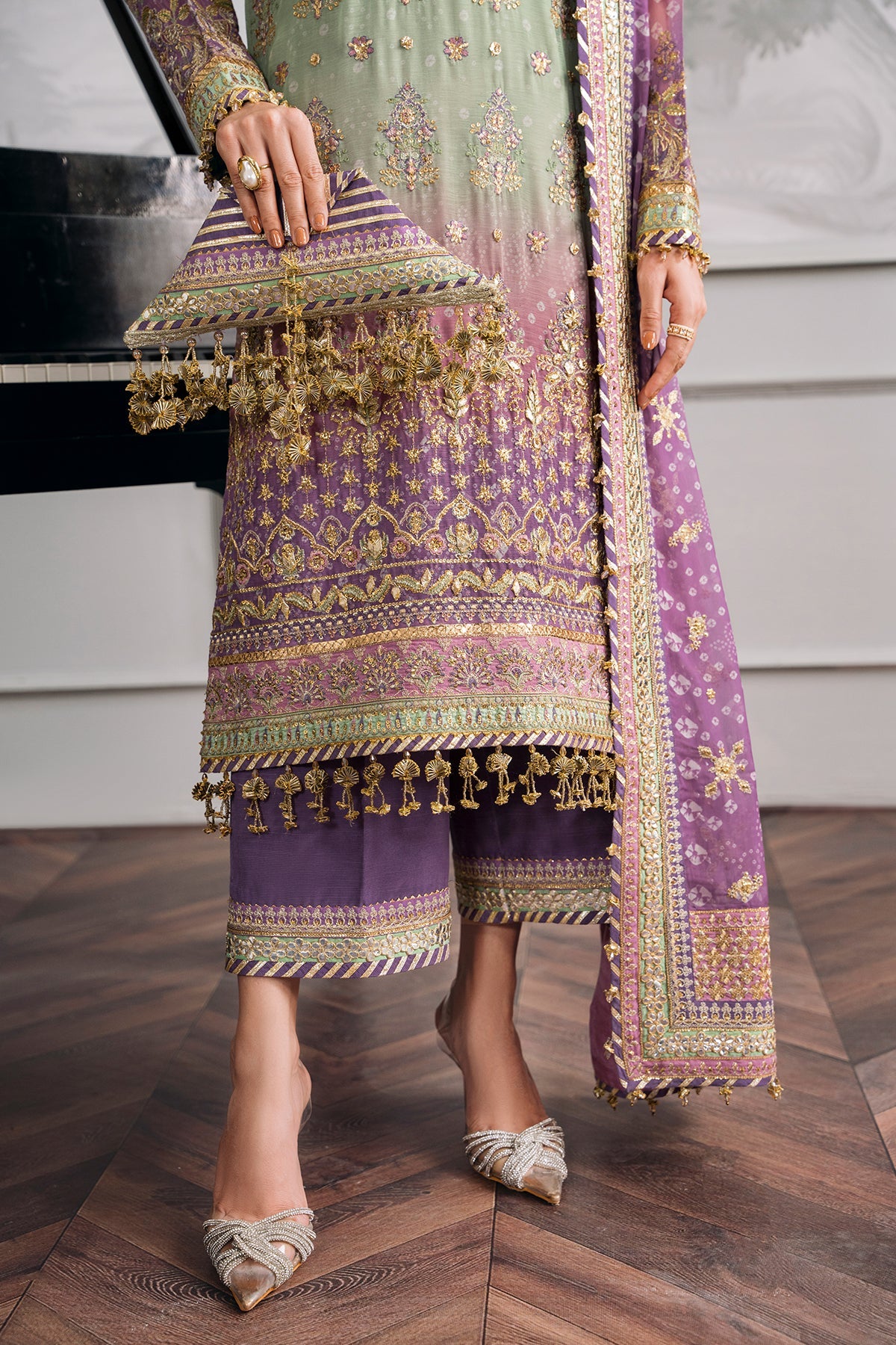 Baroque - Embroidered Chiffon Ch12-08 Stitched