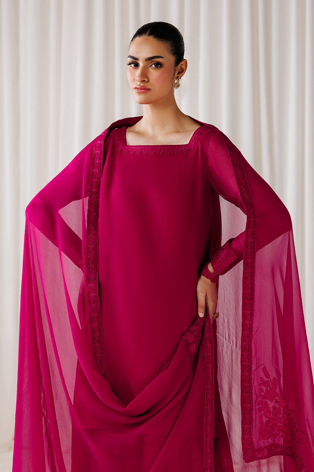 Baroque - Plain Chiffon Dupatta-109
