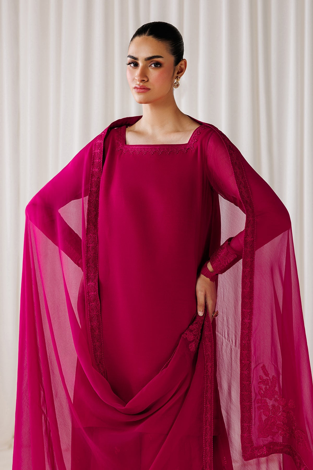 Baroque - Embroidered Chiffon En-1307
