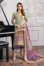 Baroque - Embroidered Chiffon Ch12-08 Stitched