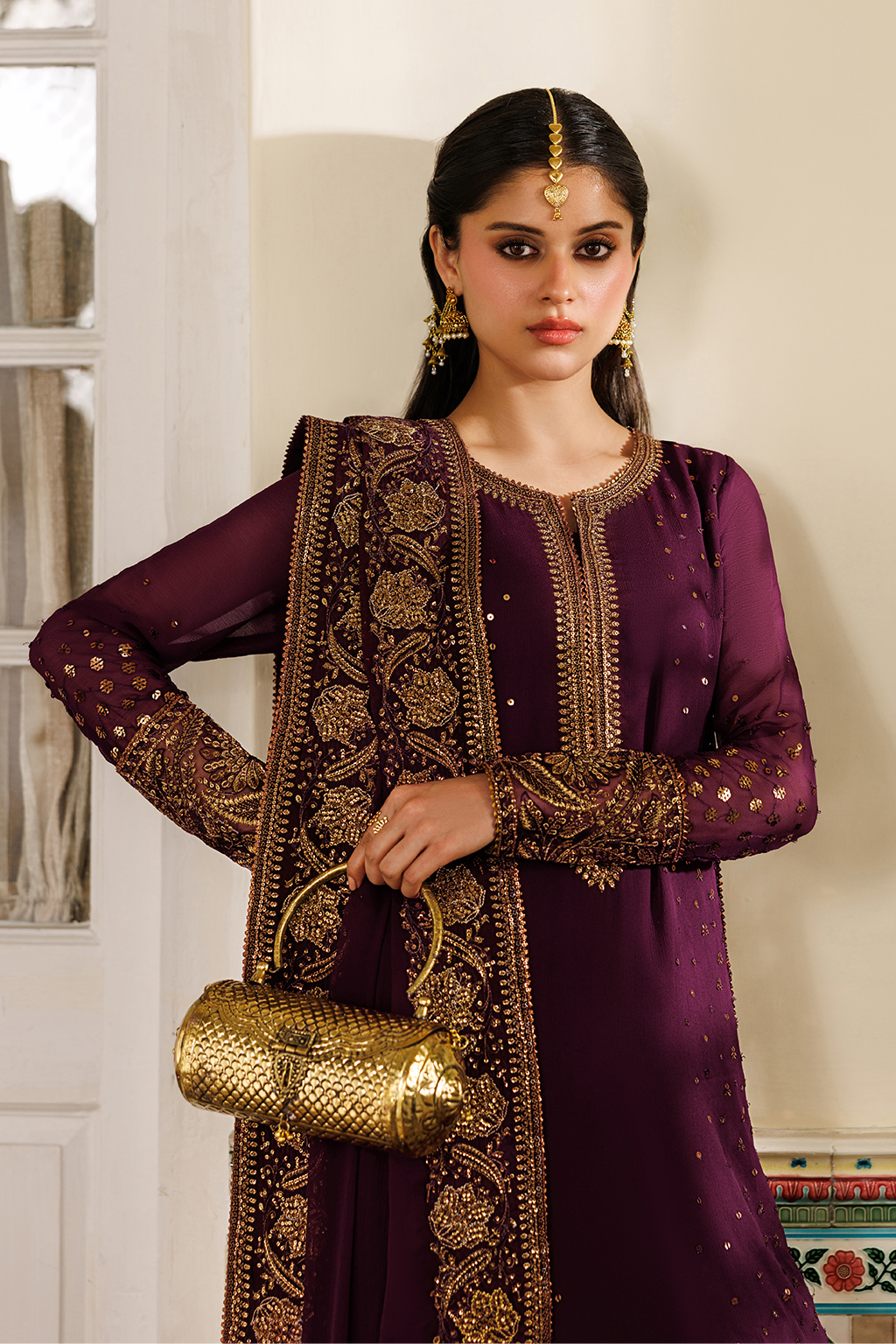 Iznik - Cc-95 Embroidered Chiffon
