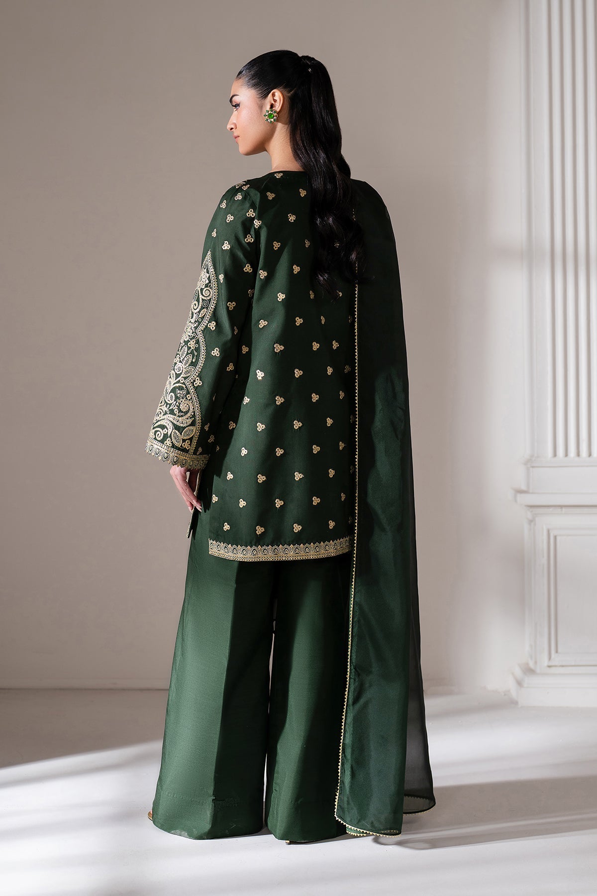 Baroque - Embroidered Raw Silk SF-4139
