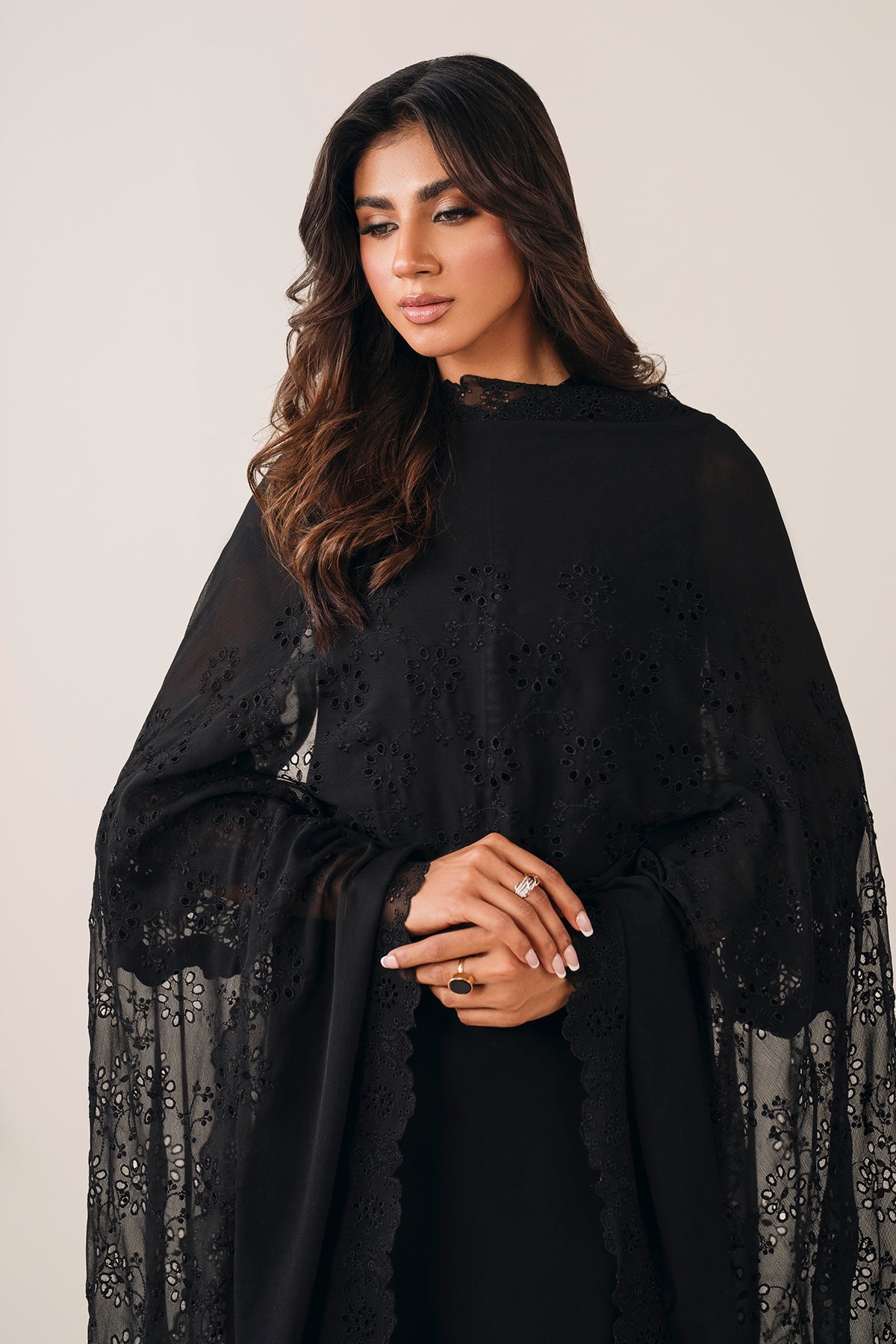 Baroque - Embroidered Chiffon Dupatta 72