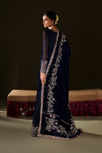 Iznik - Iv-76  Embroidered Velvet