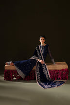 Iznik - Iv-76  Embroidered Velvet