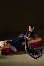 Iznik - Iv-76  Embroidered Velvet
