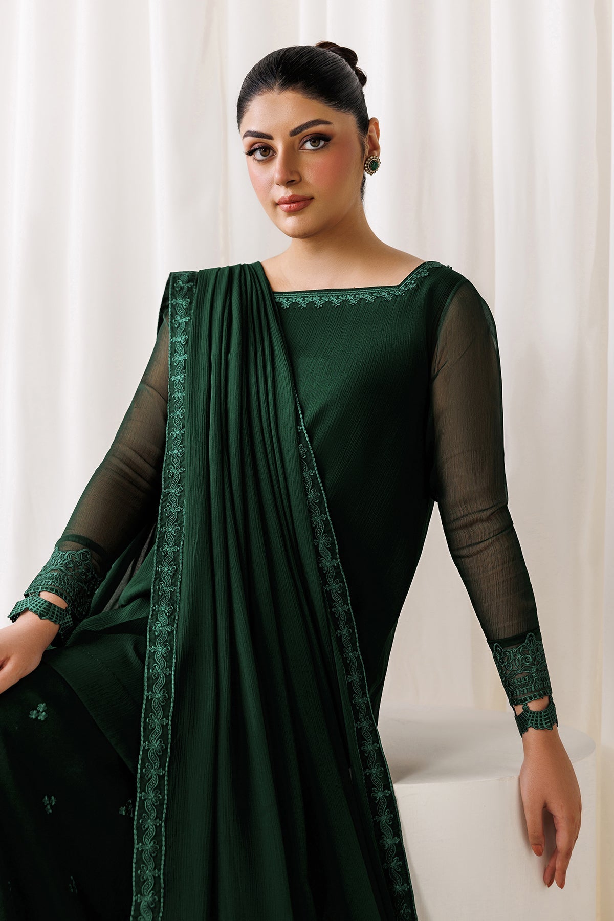Baroque - Plain Chiffon Dupatta-110
