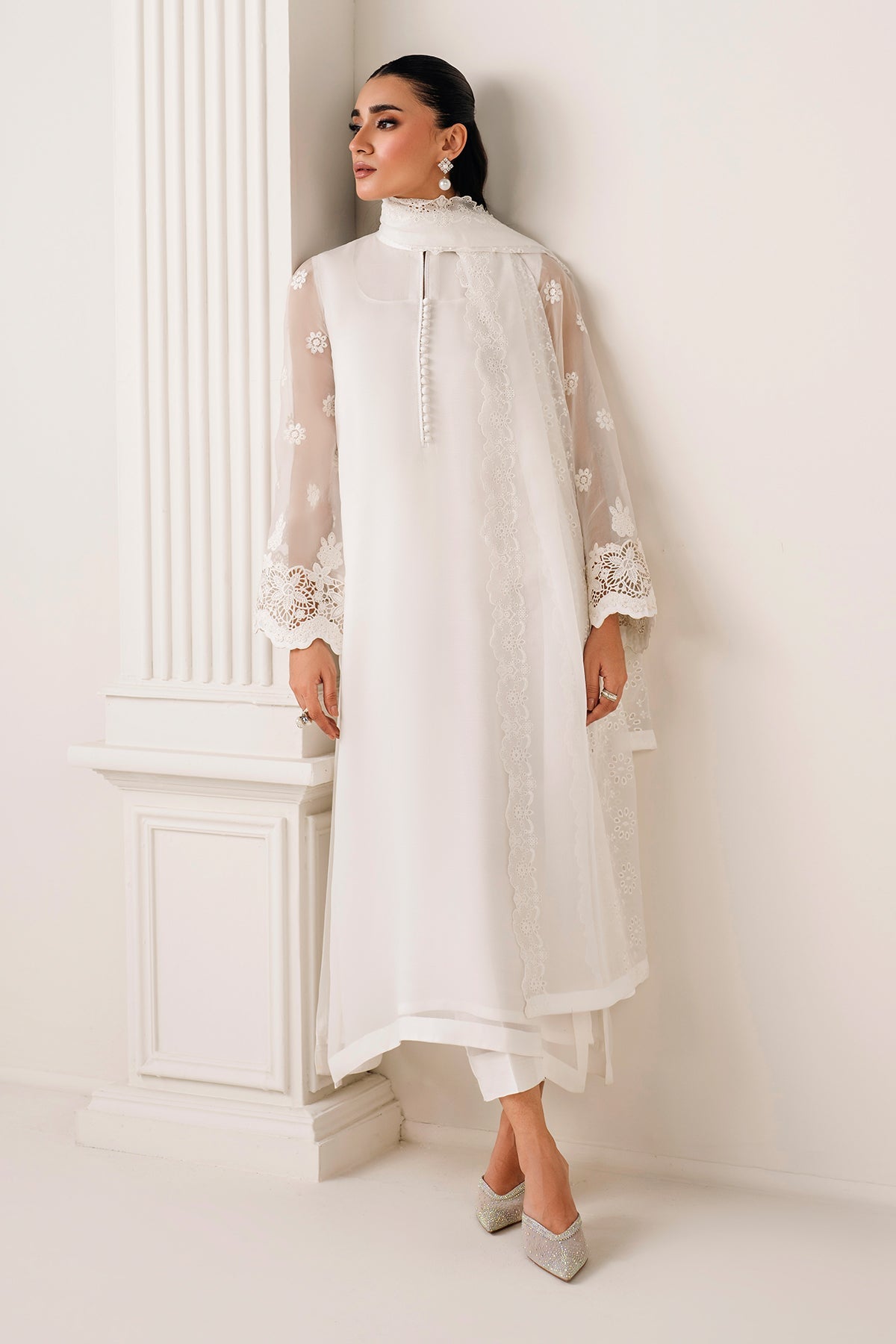 Baroque - Embroidered Chiffon Dupatta 73
