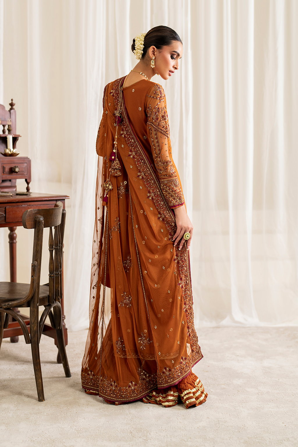 Iznik - Ue-287 Embroidered Net