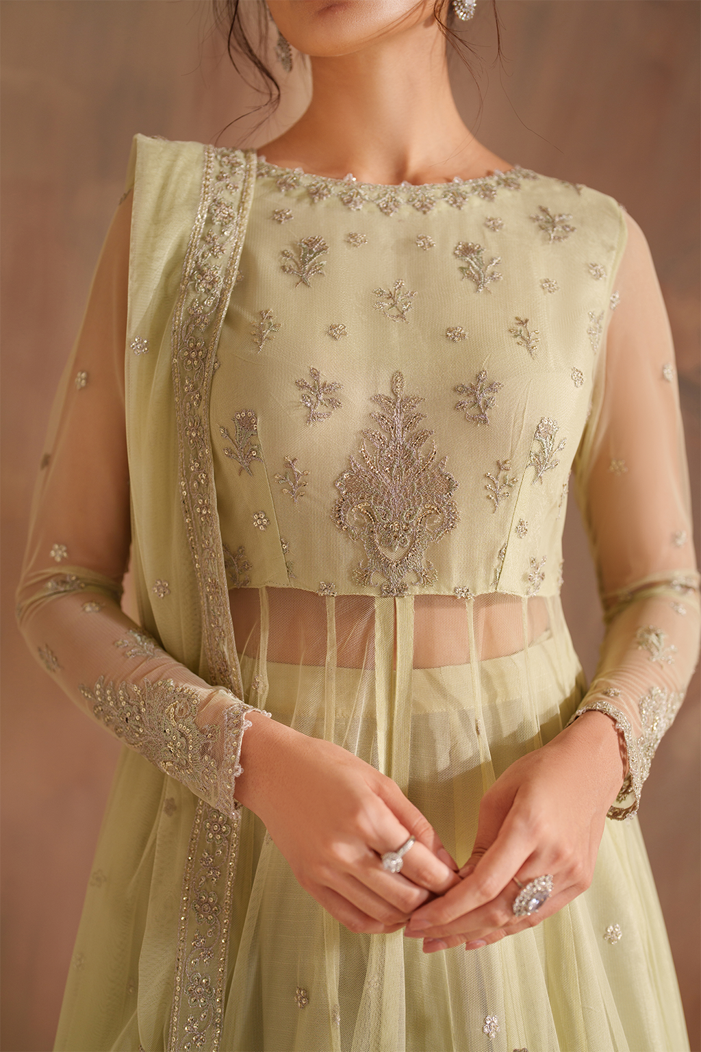 Iznik - Cc-73 Embroidered Net