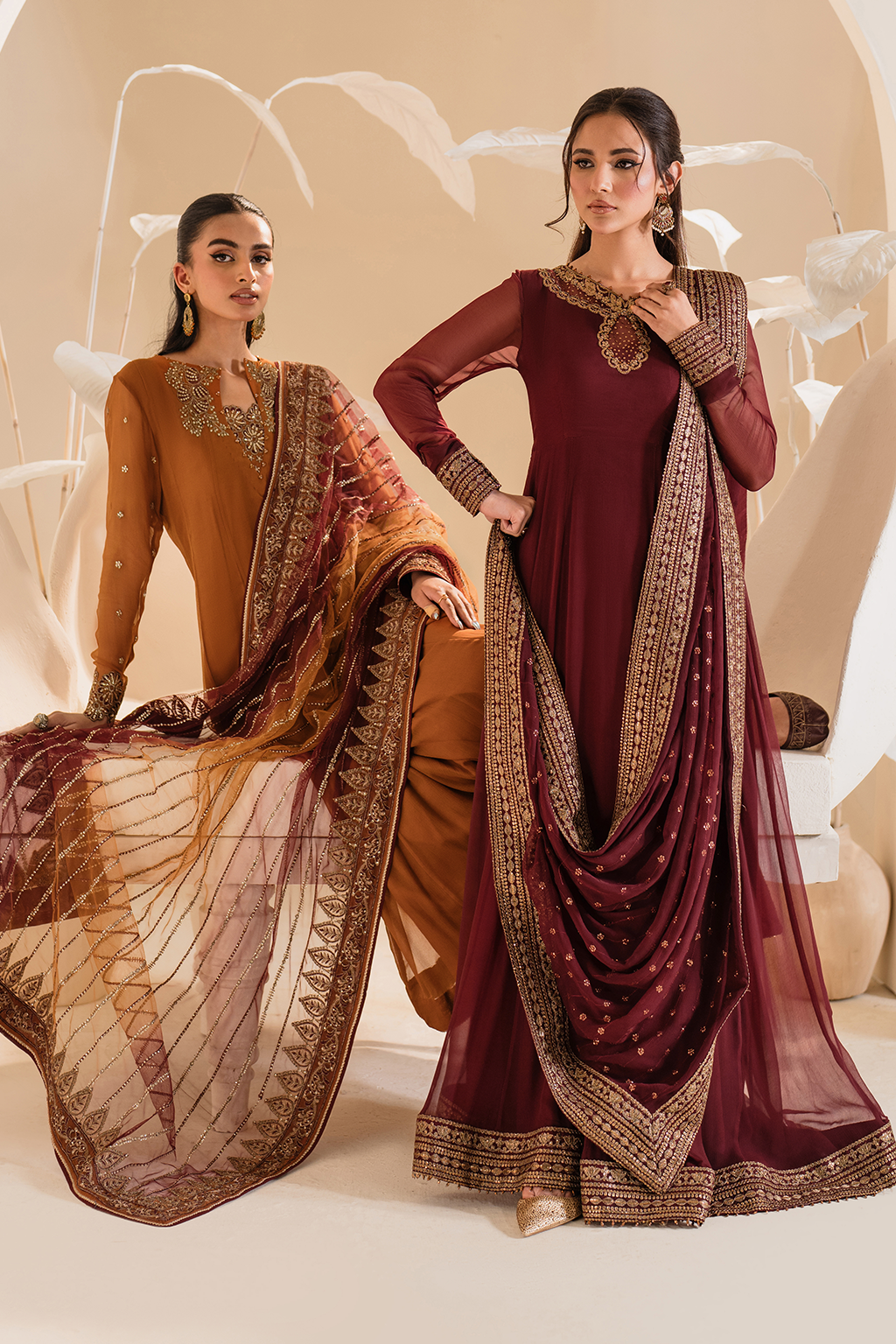 Iznik - Ip-285 Embroidered Chiffon