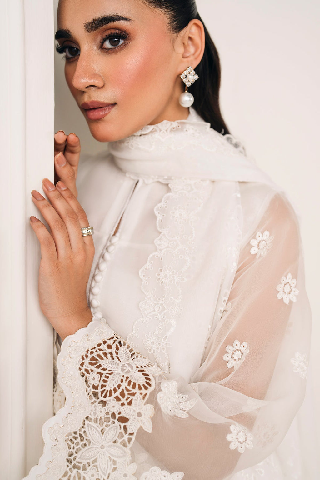 Baroque - Embroidered Chiffon Dupatta 73