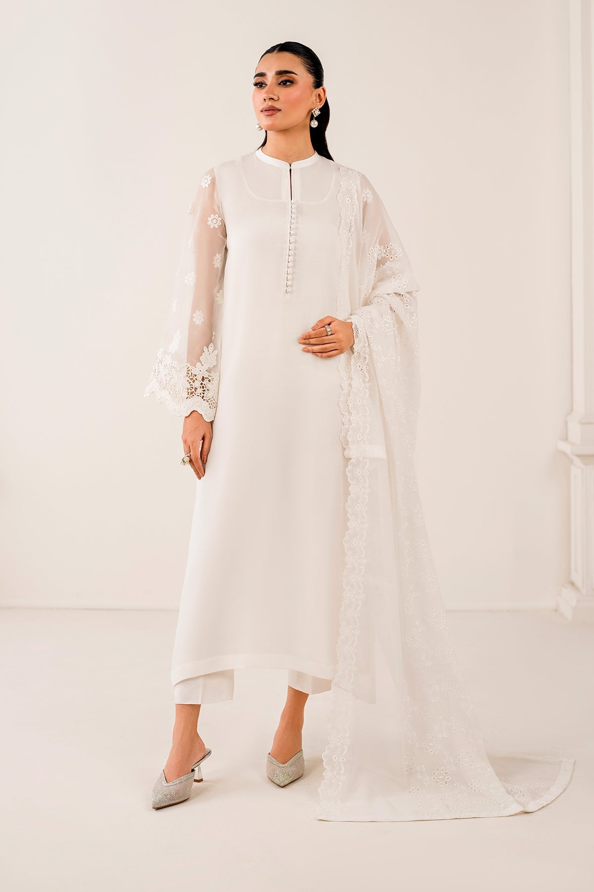 Baroque - Embroidered Chiffon Dupatta 73