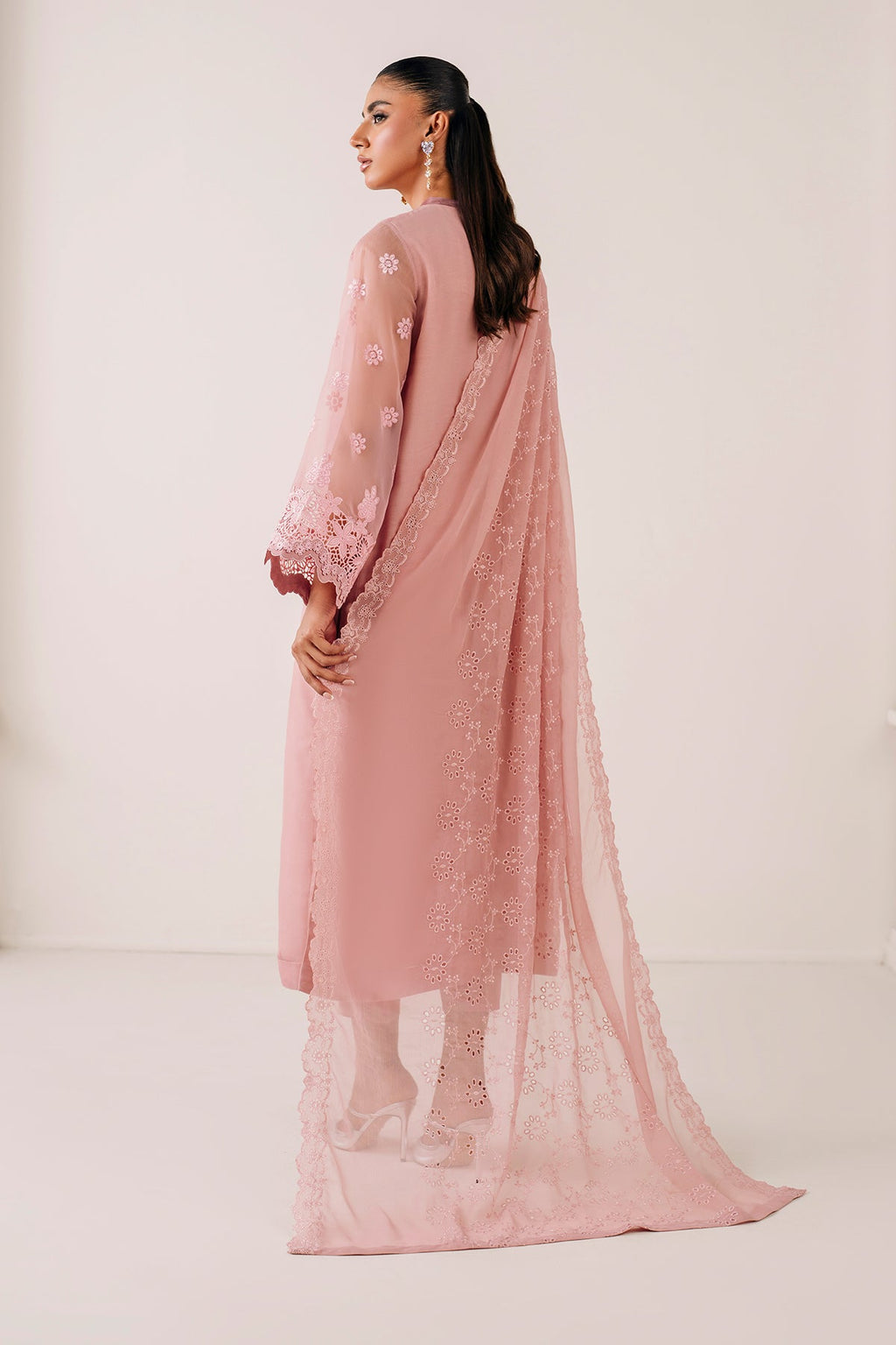 Baroque - Embroidered Chiffon Dupatta 74