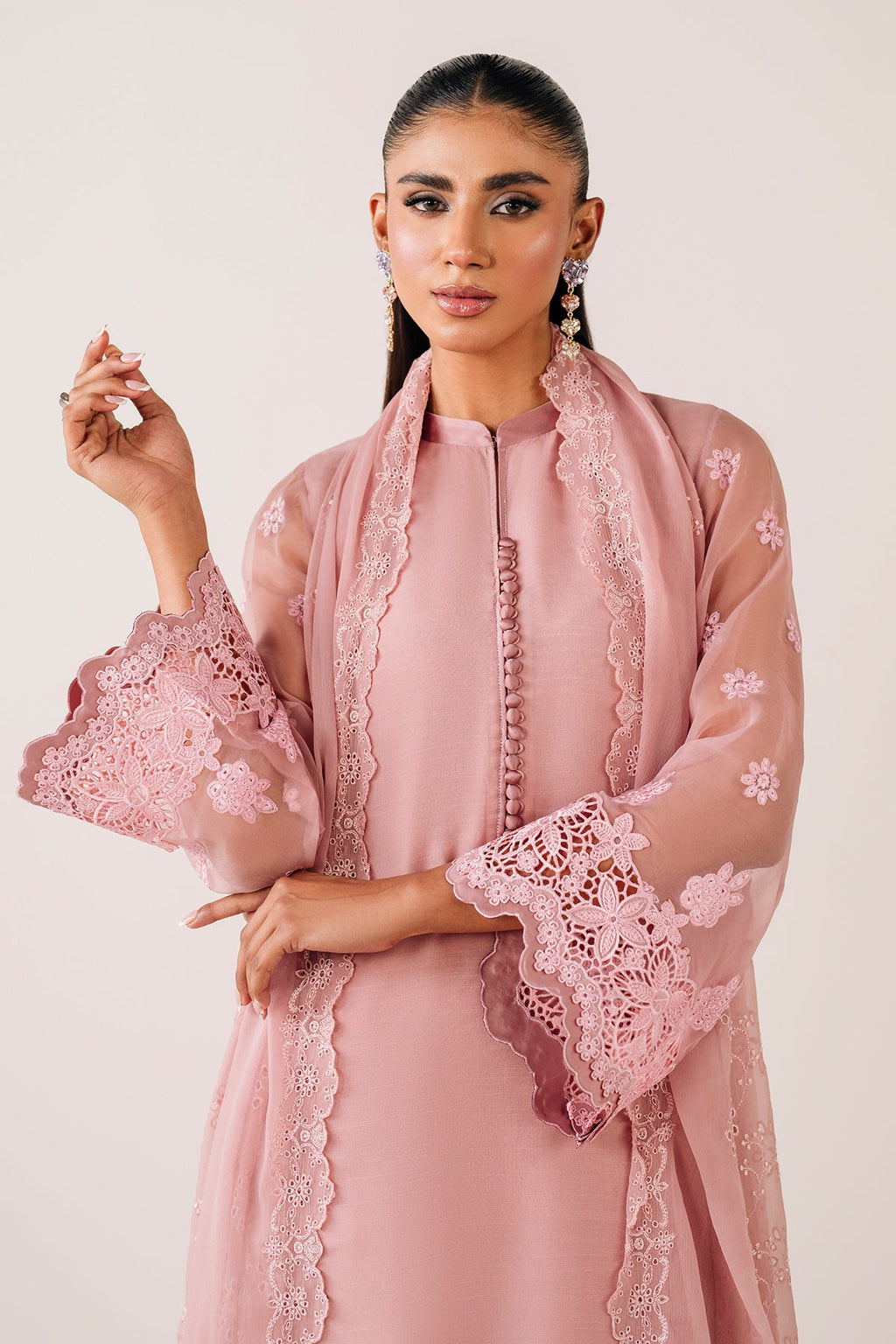 Baroque - Embroidered Chiffon Dupatta 74