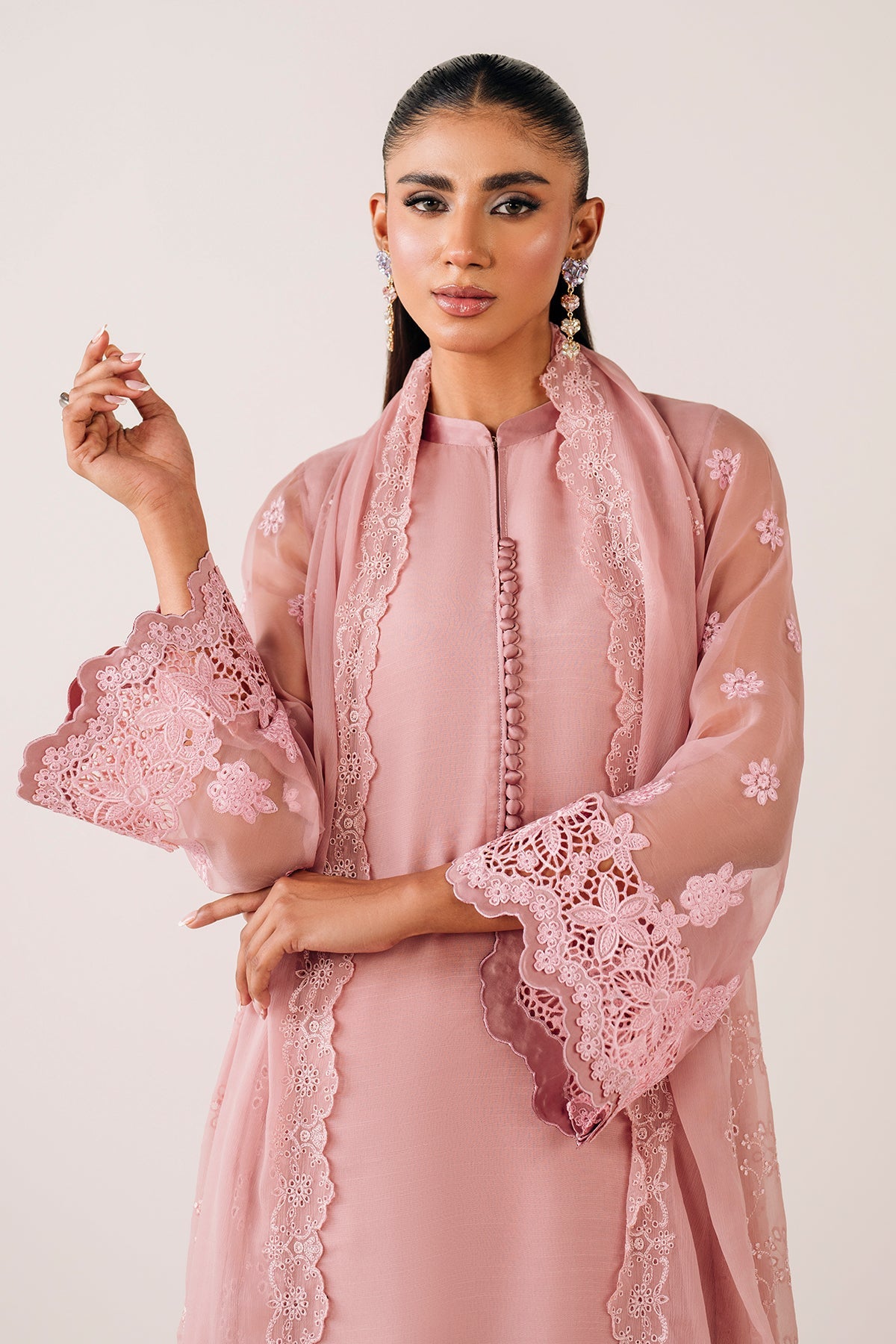 Baroque - Embroidered Chiffon Dupatta 74