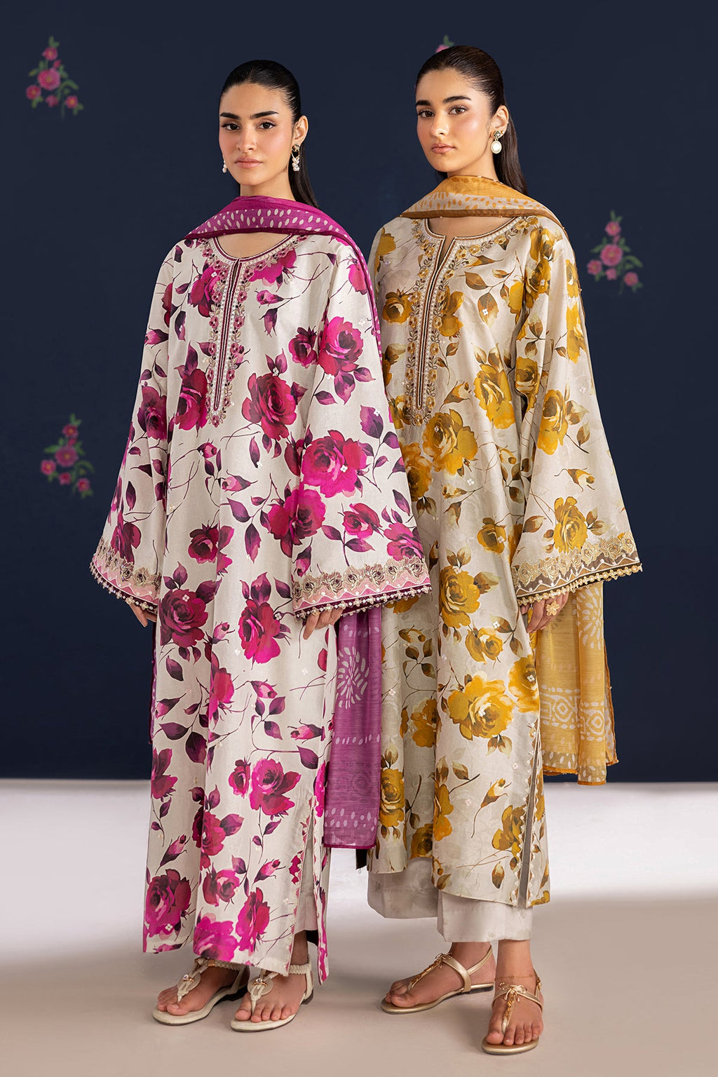 Baroque - Embroidered Lawn UF-4463