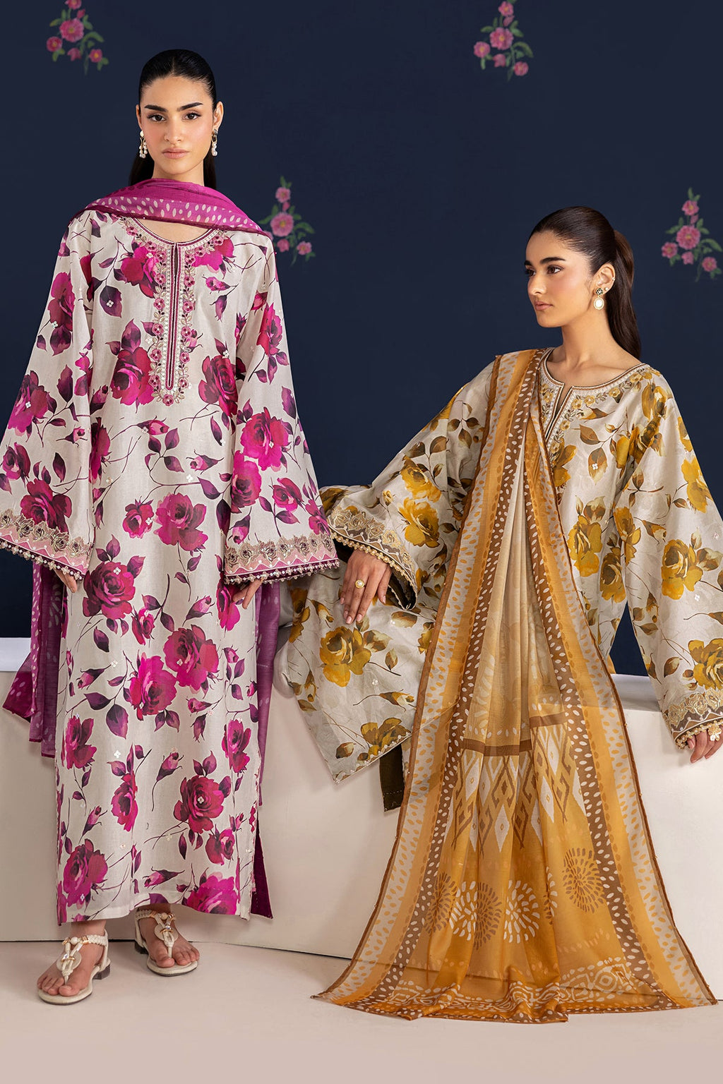 Baroque - Embroidered Lawn UF-4462