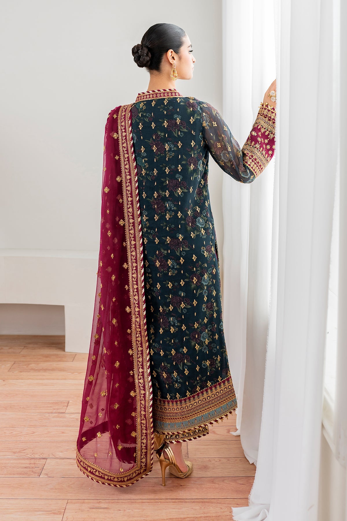 Baroque - Embroidered Chiffon UF-689