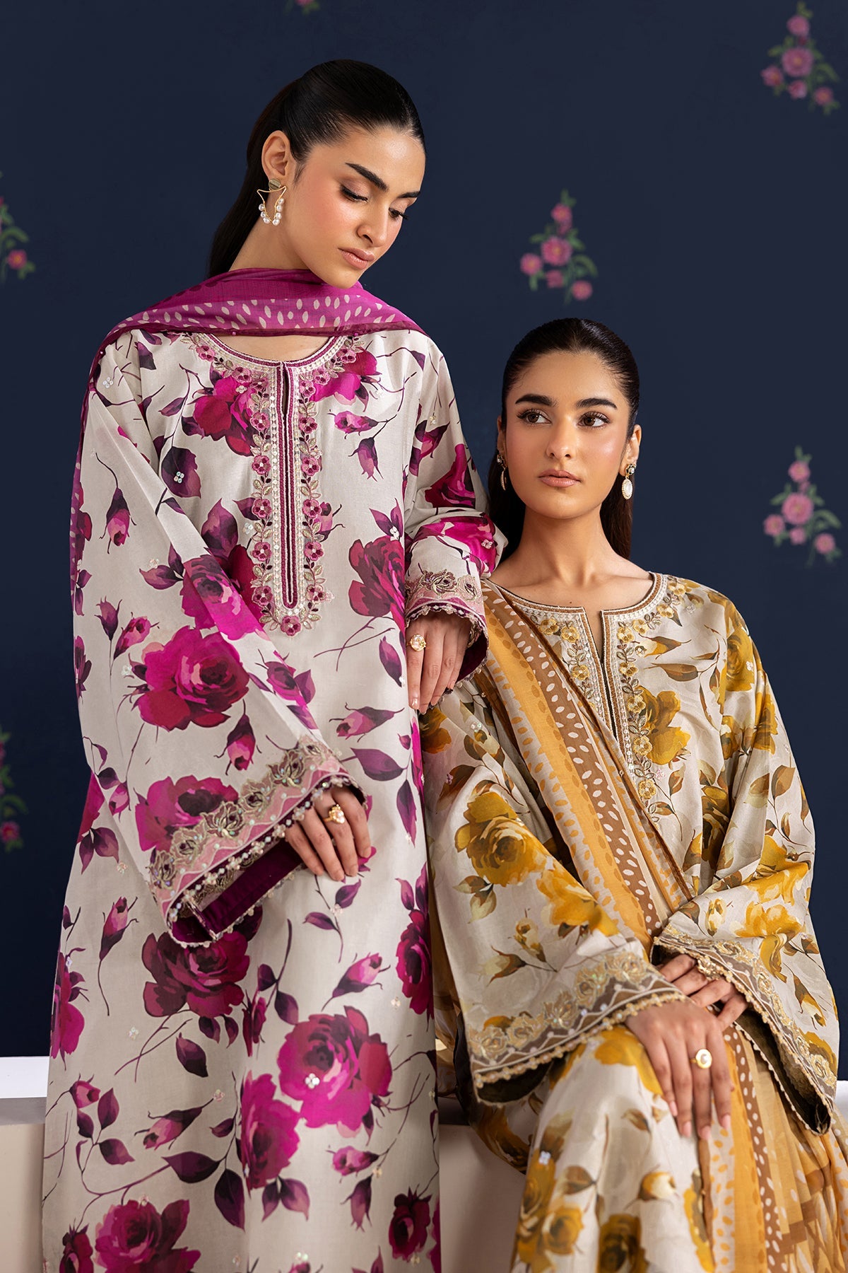 Baroque - Embroidered Lawn UF-4462