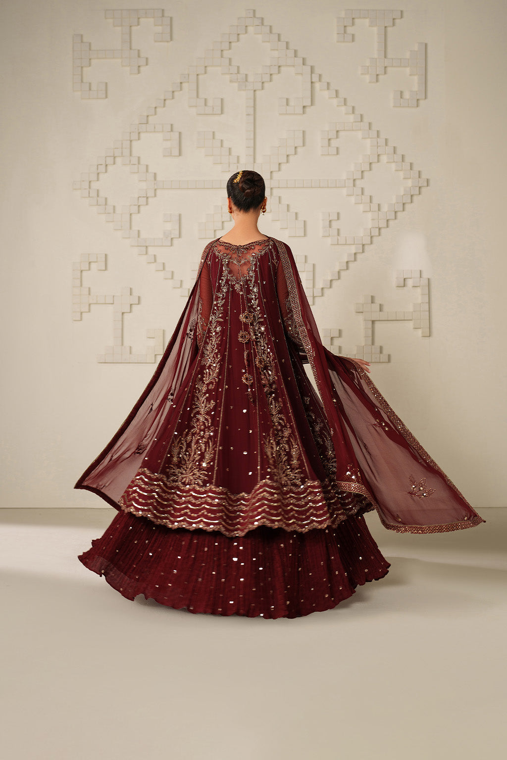 Iznik - Ue-622 Embroidered Chiffon